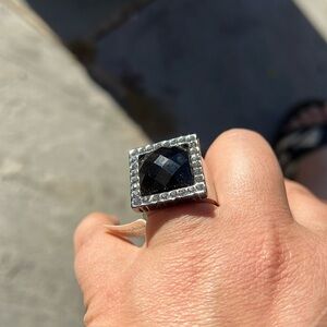 NWT Lia Sophia black ring size 9